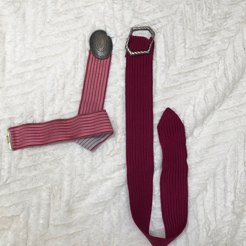 Two vintage belts